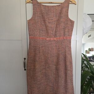 Gap Elegant Pink Tweed Wool Dress